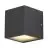 SLV Sitra Cube Luce Da Parete Aluminium Grigio | Esterni - IP44 - Adatto per 2x GX53 