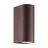 Nordlux Dion Luce Da Parete Aluminium Arrugginito Up & Down | Adatto per 2x GU10