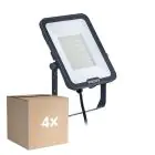 Confezione Multipack 4x Philips Proiettore LED Ledinaire BVP167 70W 8400lm 110D - 830-840-865 CCT | IP65 - Simmetrico