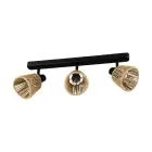 Eglo Luce da soffitto Keelby Acciaio Nero | IP20 - Adatto per 3x E14 